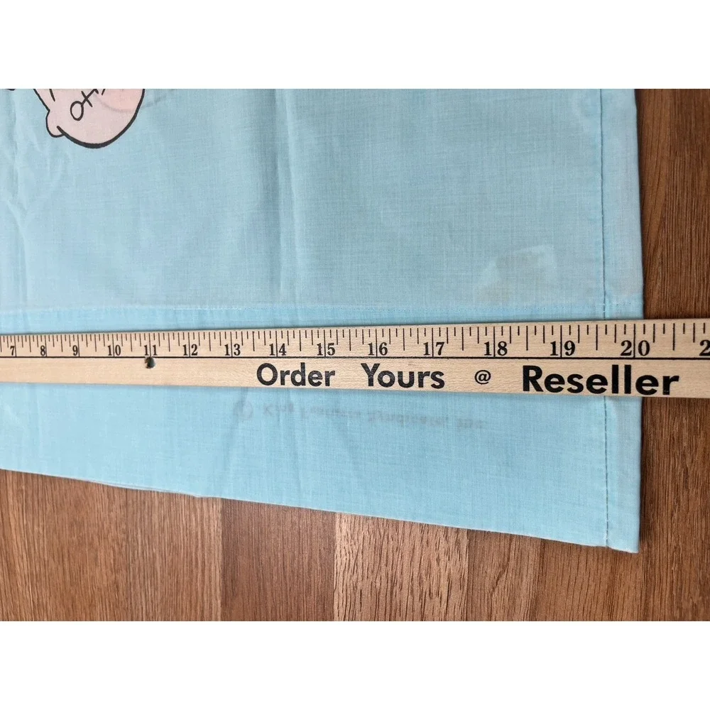 Vintage Pillowcase with Popeye, Olive Oyl & Sweet‎ Pea - Double Sided